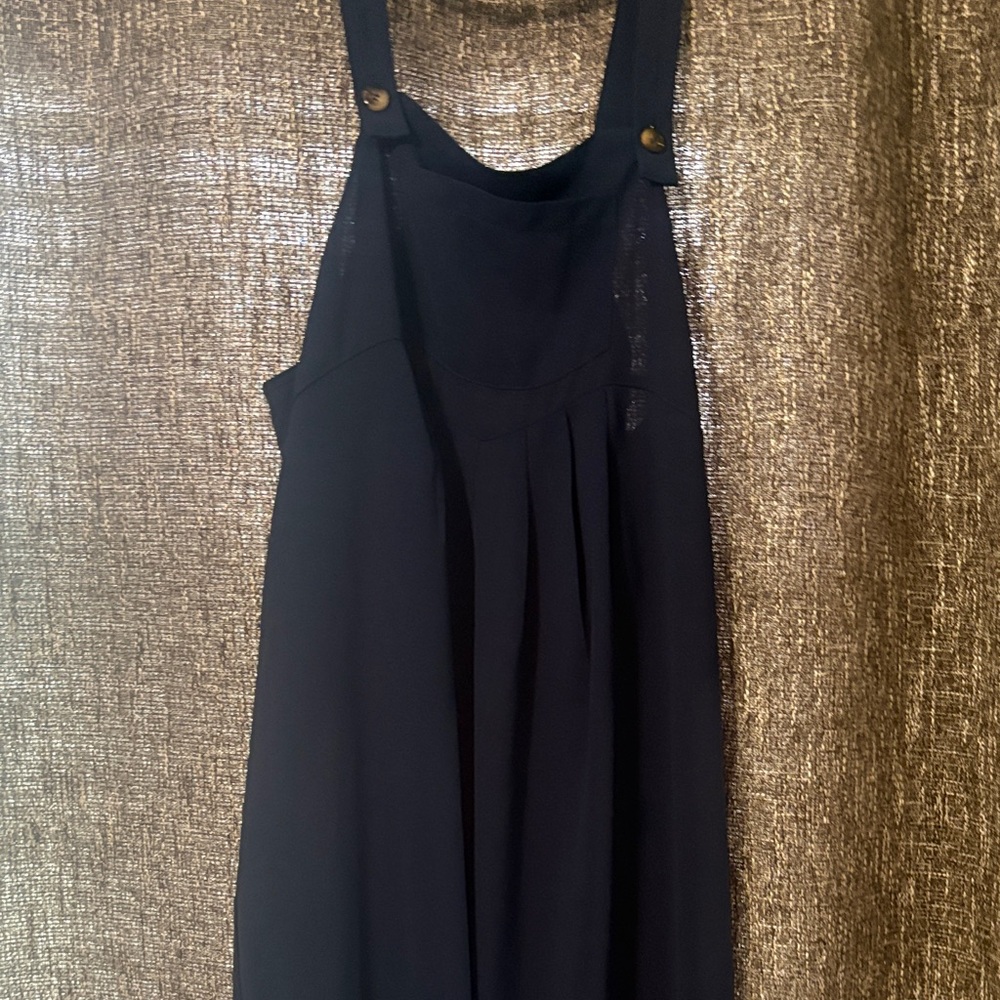 Elegant Navy Wide Leg Jumpsuit